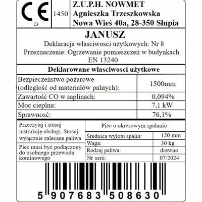 Piec \ Koza Czarny / JANUSZ